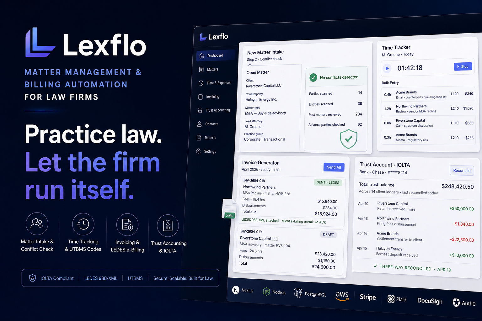 Lexflo – Matter Management & Billing Automation