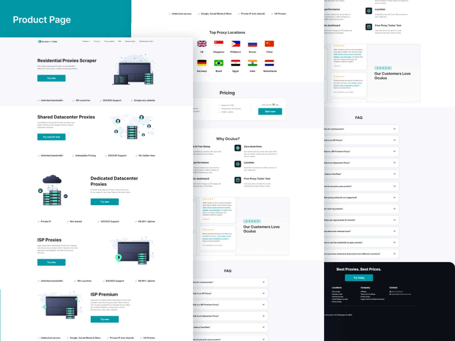 OculusProxies - E-Commerce Portal screenshot 2
