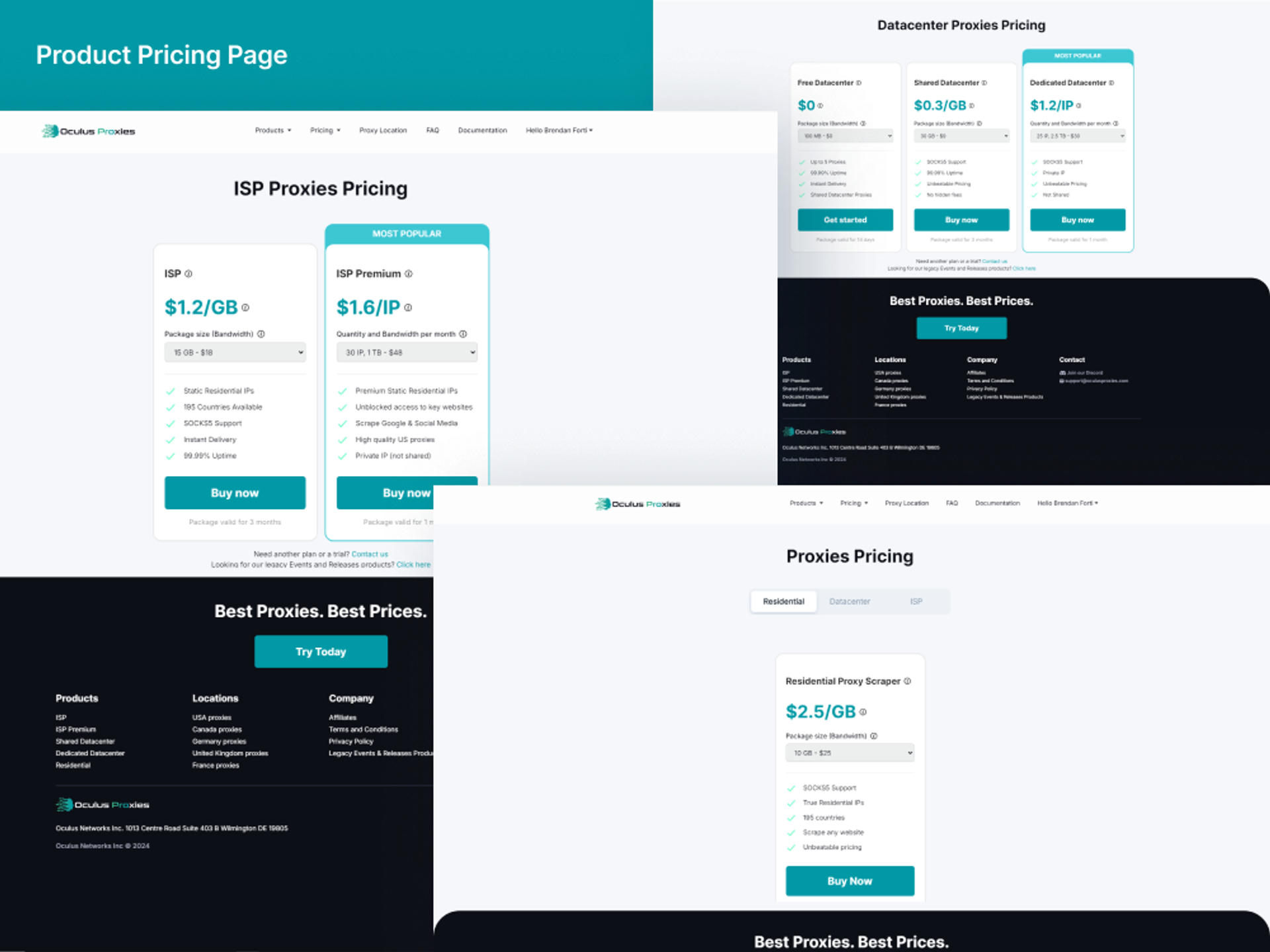 OculusProxies - E-Commerce Portal screenshot 3