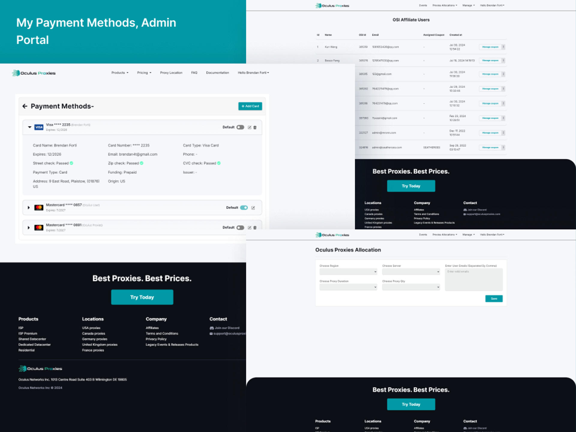 OculusProxies - E-Commerce Portal screenshot 6