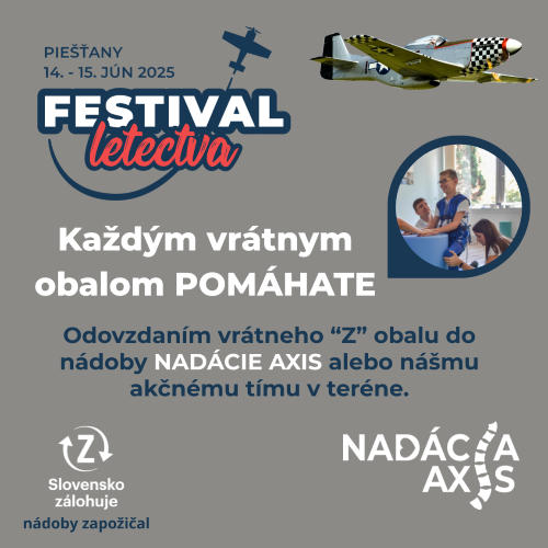 Dobrovoľnícky projekt Pomôž nám na Leteckých dňoch Piešťany s projektom "Recykláciou k rehabilitácii"