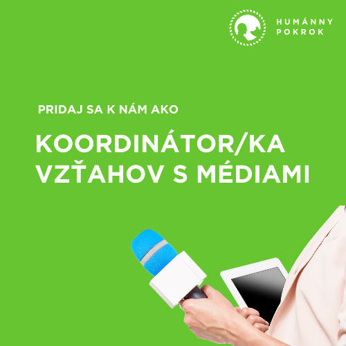 Dobrovoľnícky projekt Koordinátor/ka vzťahov s médiami