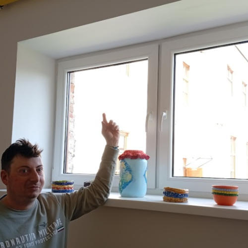 Dobrovoľnícky projekt Umytie okien v zariadení