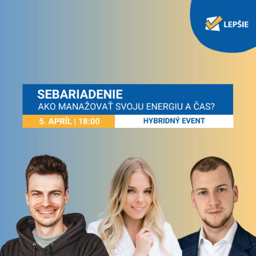 Príležitosť LEPŠIE v Klube pod lampou (osobne aj online)