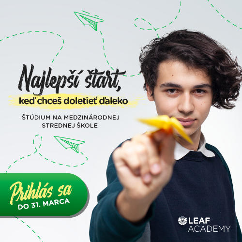 Príležitosť Štúdium na strednej škole ako najlepší štart do života
