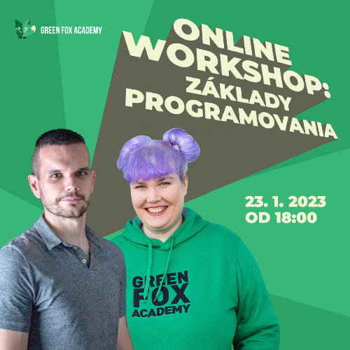 Príležitosť 🦊 Bezplatný workshop základov programovania