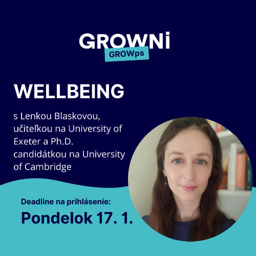 Príležitosť GROWps: Wellbeing