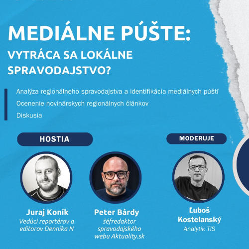 Príležitosť Mediálne púšte: Vytráca sa lokálne spravodajstvo? 