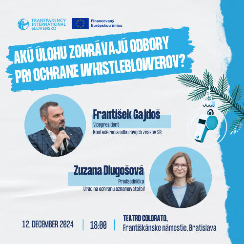Príležitosť Diskusia: Odbory a ich rola vo whistleblowingu