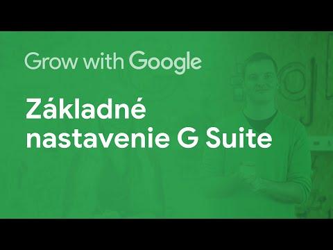 Príležitosť Základné nastavenie G Suite