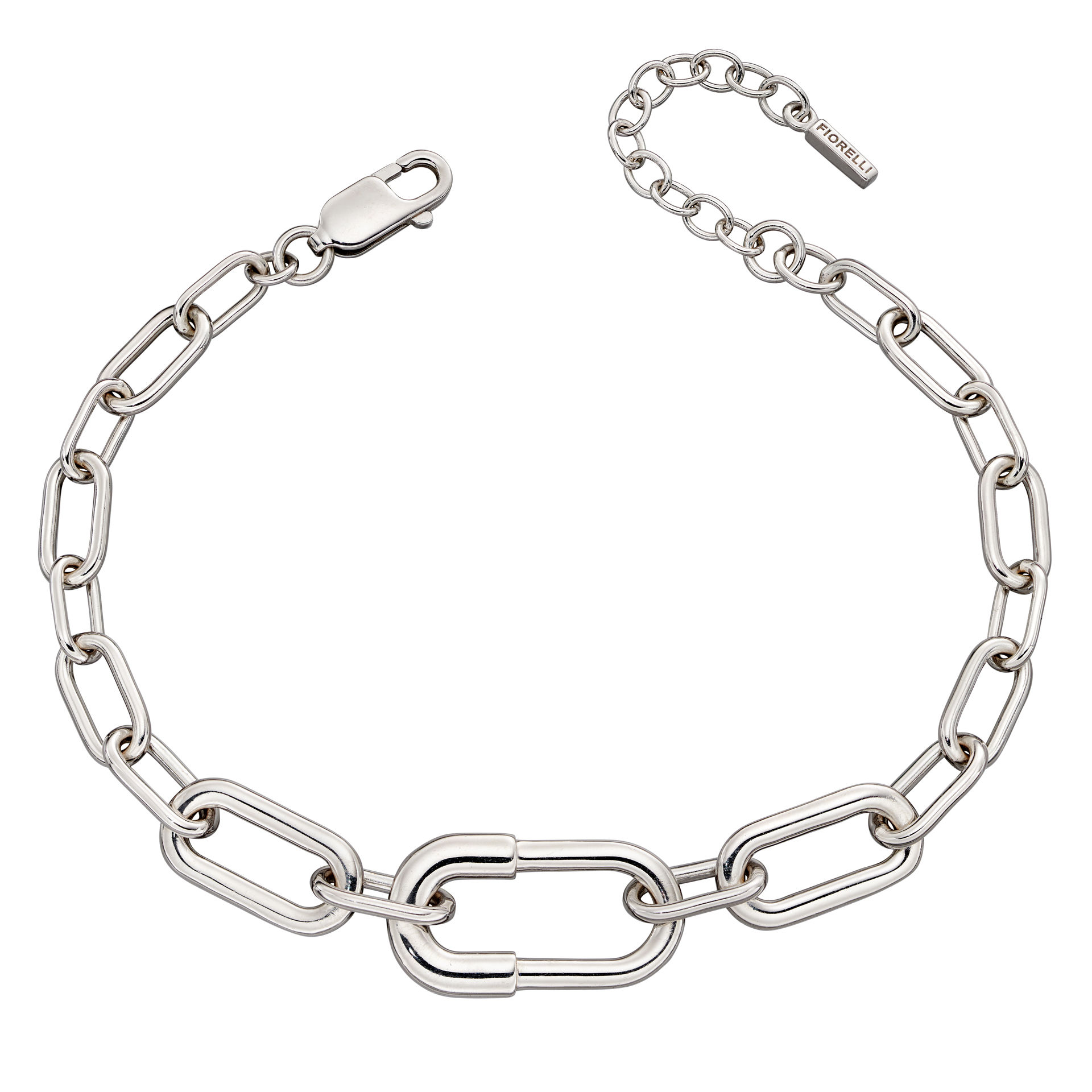 Fiorelli Silver Chunky Chain Link Bracelet | Deavesons