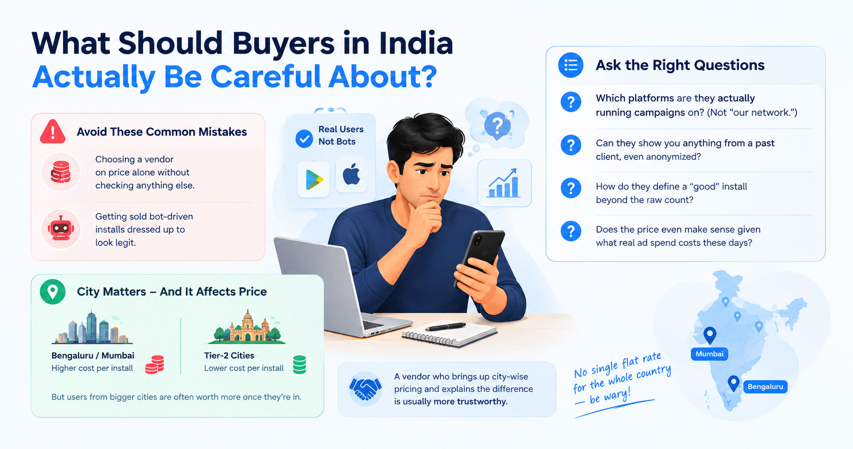 What to consider when choosing where to buy app installs in India