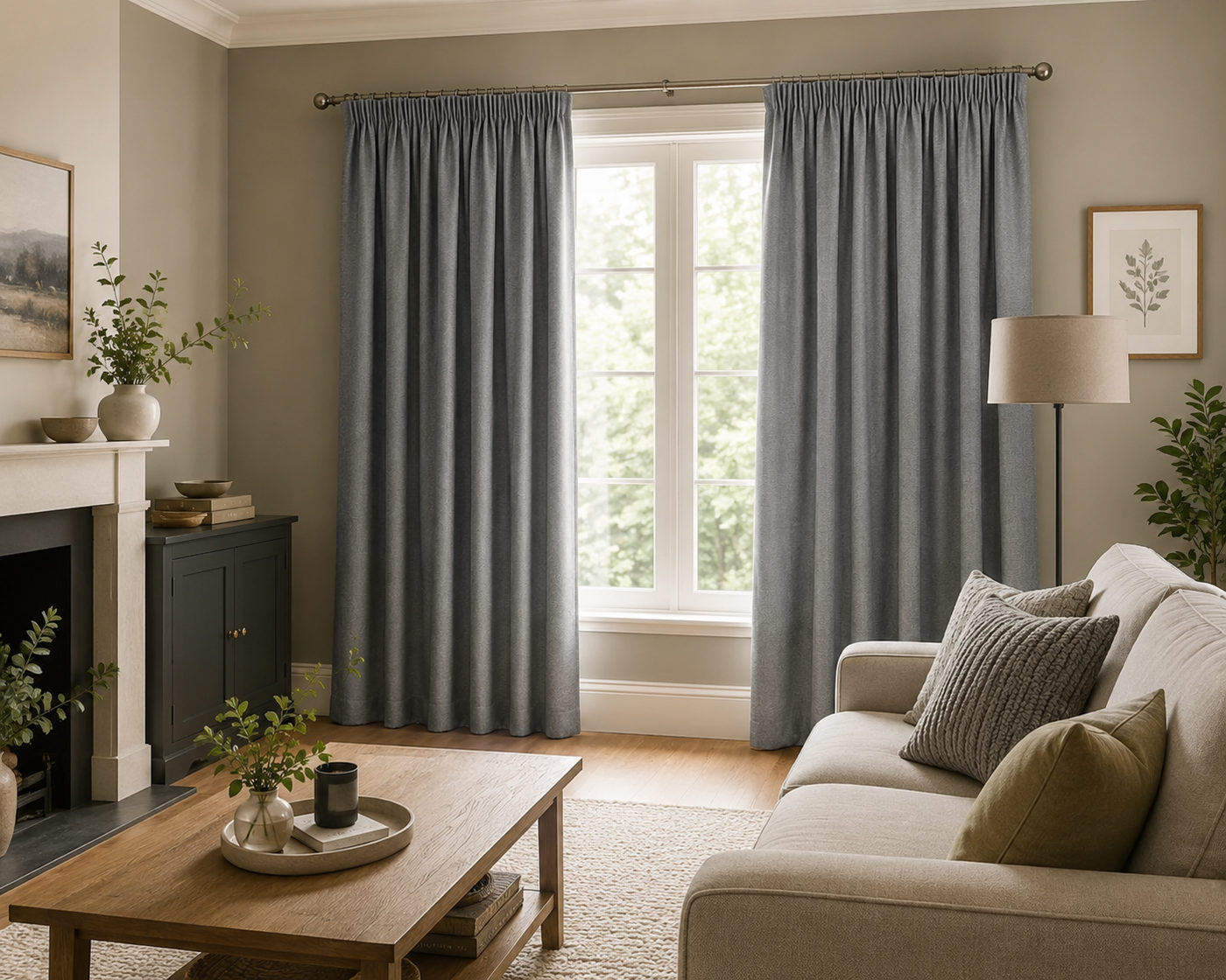 Pencil Pleat (S-Taped) Curtains