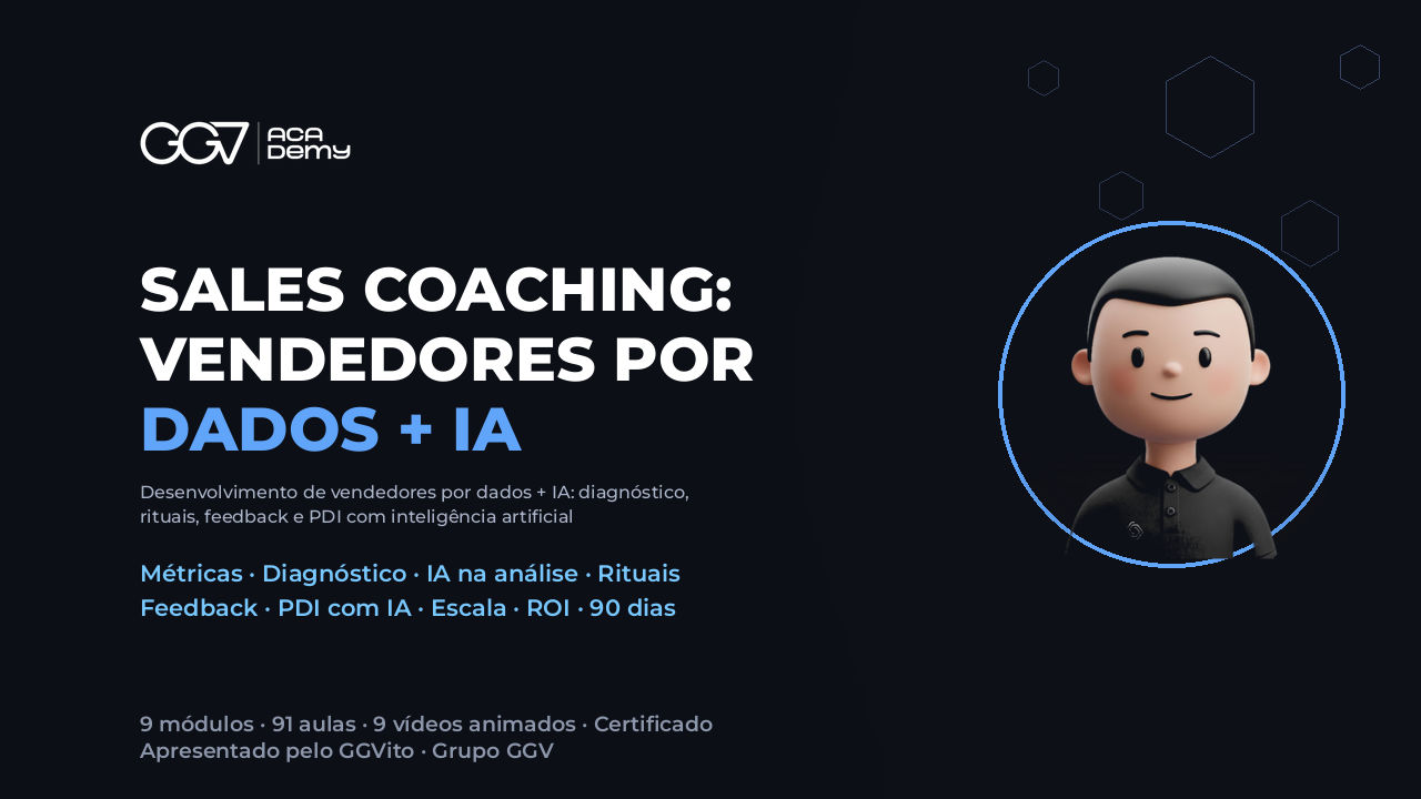 Sales Coaching: desenvolvimento de vendedores por dados + IA