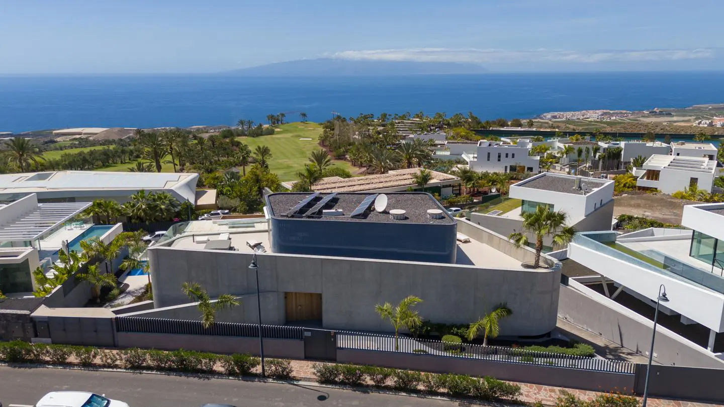 Luxury property aerial view