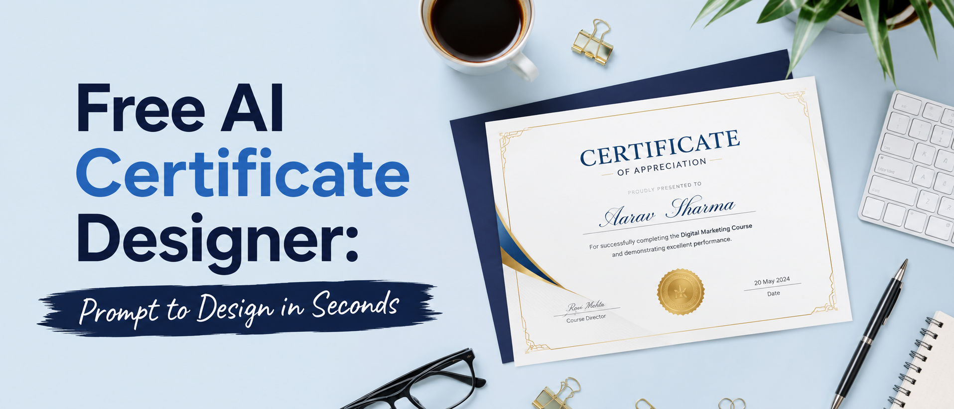 Free AI Certificate Designer