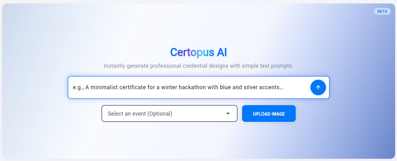 Certopus Ai Certificate Generator