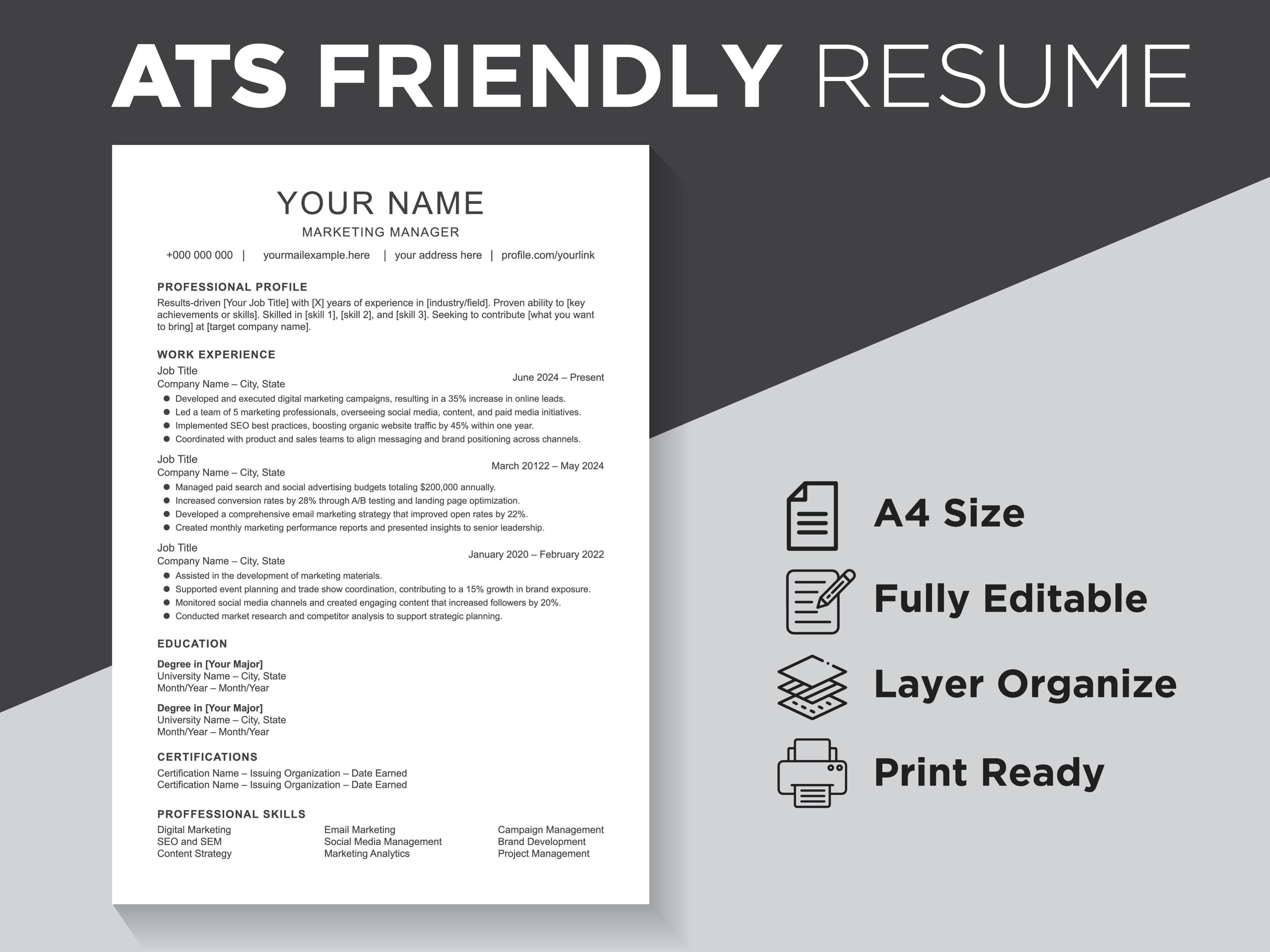 ATS Friendly Resume