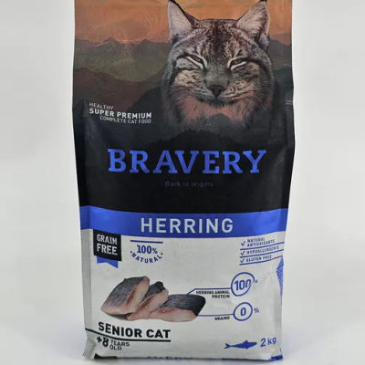 BRAVERY GATO ARENQUE SENIOR 2 KG
