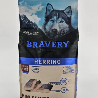 BRAVERY PERRO SMALL BREEDS ARENQUE MINI SENIOR 2 KG