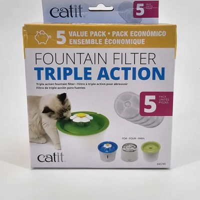 CATIT FILTRO FUENTE TRIPLE ACCION PACK X 5 (U)