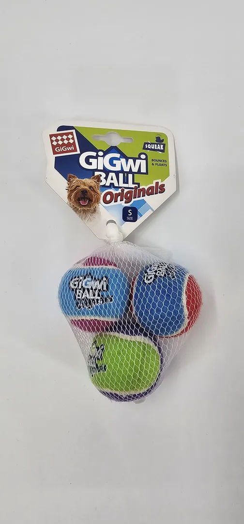 GIGWI BALL ORIGINALS PELOTAS S PACK X 3 (U)