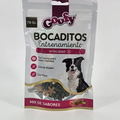 GOOFY BOCADITOS ENTRENAMIENTO VITALIDAD MIX DE SABORES 70 GR