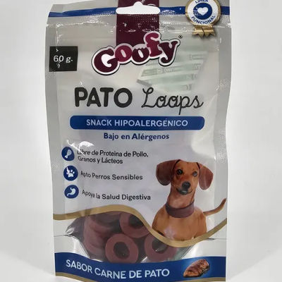 GOOFY PATO LOOPS SNACK HIPOALERGENICO 60 GR