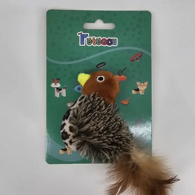 PETEGOU JUGUETE PAJARO CON PLUMAS