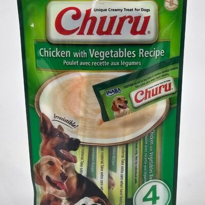 CHURU POLLO CON VEGETALES PARA PERRO - FRONT