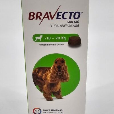 BRAVECTO MASTICABLE PERRO 10 - 20 KG FRONT