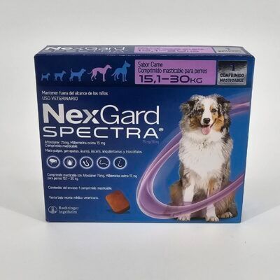 NEXGARD SPECTRA PERRO 15 - 30 KG - SOLVET