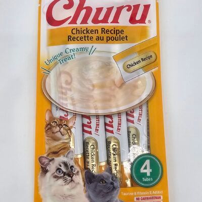 CHURU PURÉ DE POLLO TUBOS 4×14g
