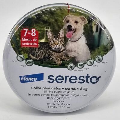 SERESTO COLLAR GATO Y PERRO HASTA 8 KG
