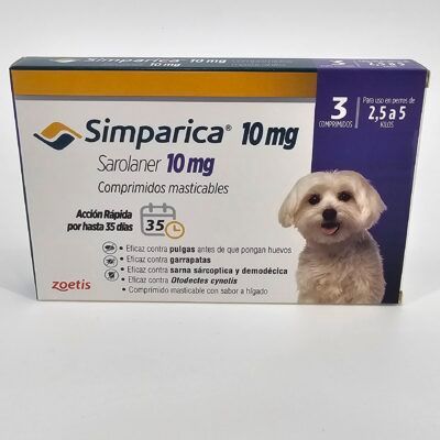 SIMPARICA 10 MG 3 COMP 2