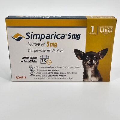 SIMPARICA 5 MG 1 COMP 1