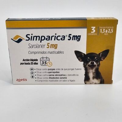 SIMPARICA 5 MG 3 COMP 1