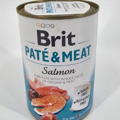 BRIT PATÉ & MEAT SALMON 400G