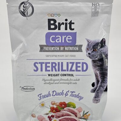 BRIT CARE STERILIZED WEIGHT CONTROL - FRESH DUCK & TURKEY 2 KG