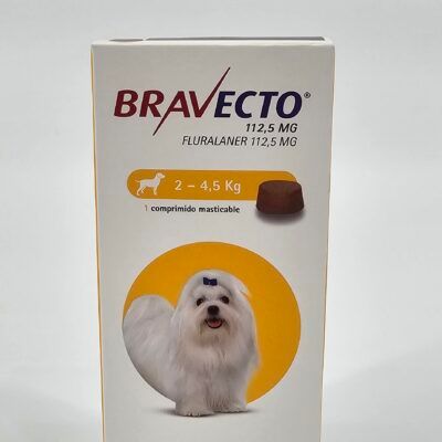 BRAVECTO MASTICABLE PERRO 2–4
