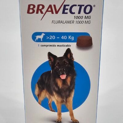 BRAVECTO MASTICABLE PERRO 20–40KG