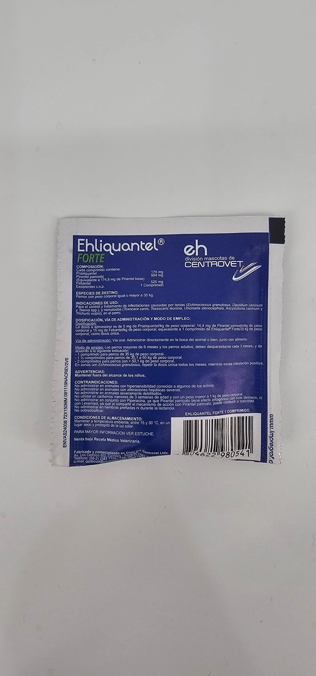 EHLIQUANTEL FORTE X 1 (CPR) - Imagen 2