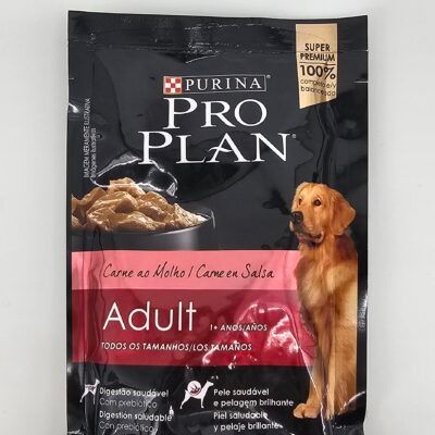 PRO PLAN POUCH PERRO ADULTO CARNE EN SALSA 100 GR