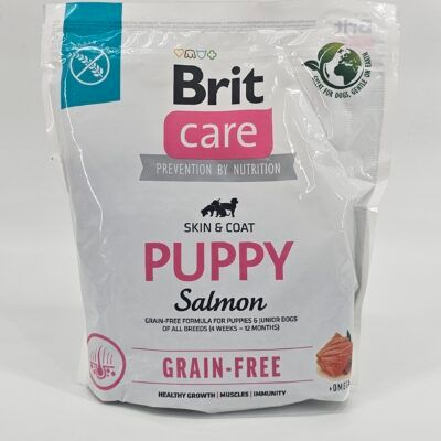 BRIT CARE PUPPY SALMON (SKIN & COAT - GRAIN FREE) 1 KG