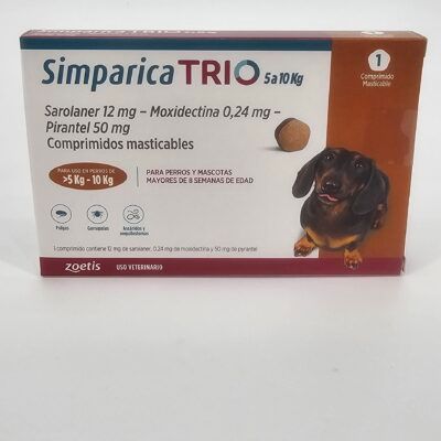SIMPARICA TRIO 5 - 10 KG X 1 (CPR)