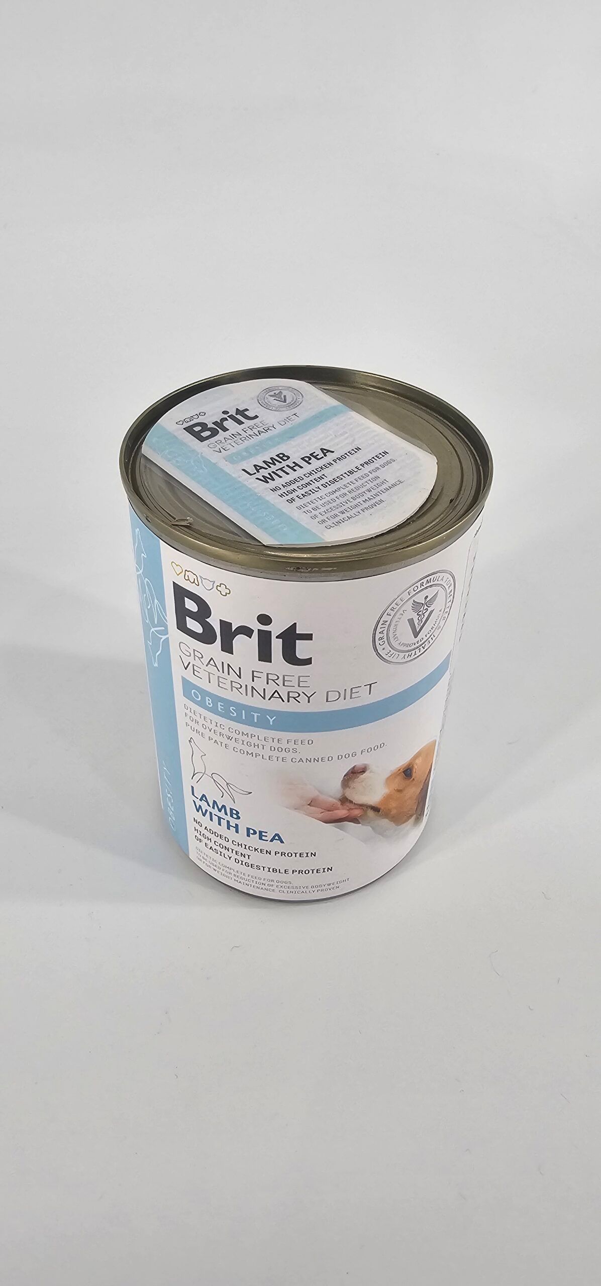 BRIT VETERINARY PERRO LATA OBESITY CORDERO Y ARVEJA 400 GR - Imagen 2