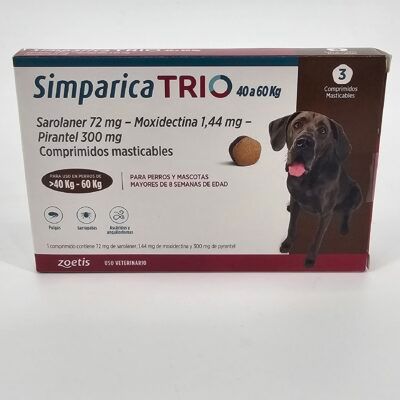 SIMPARICA TRIO 40 - 60 KG X 3 (CPR)