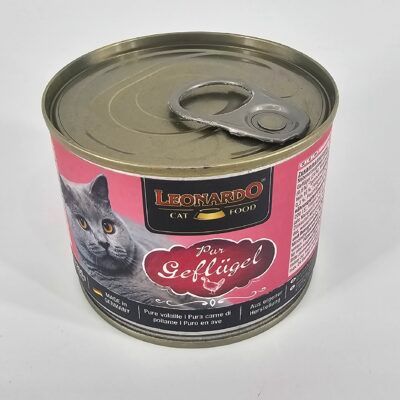 LEONARDO GATO LATA POLLO 200 GR