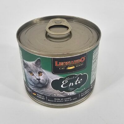 LEONARDO GATO LATA PATO 200 GR
