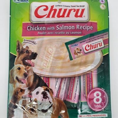 CURRU PERRO POLLO CON SALMON X 8 (U)